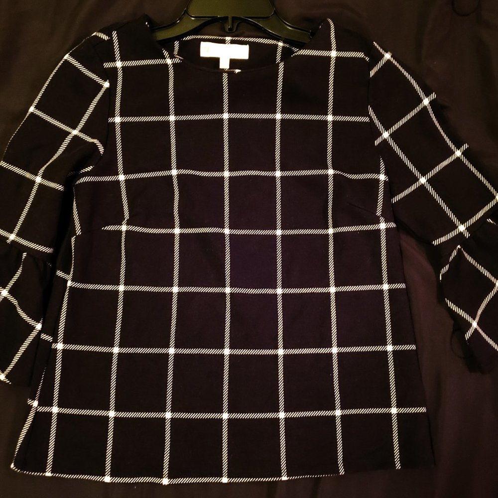 Jude Connally Top with flutter sleeves